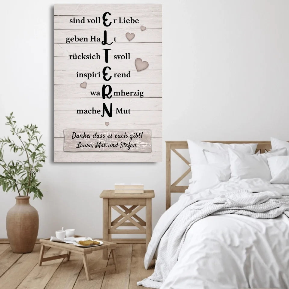 Ouders - Gepersonaliseerd Canvas 