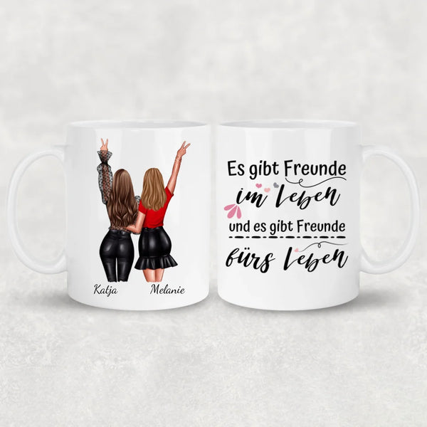 Besties - Personalisierte Tasse