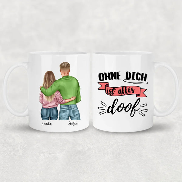 Pärchen - Personalisierte Tasse