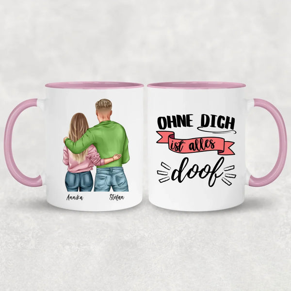 Pärchen - Personalisierte Tasse