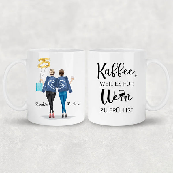 Zahlenballons - Personalisierte Tasse