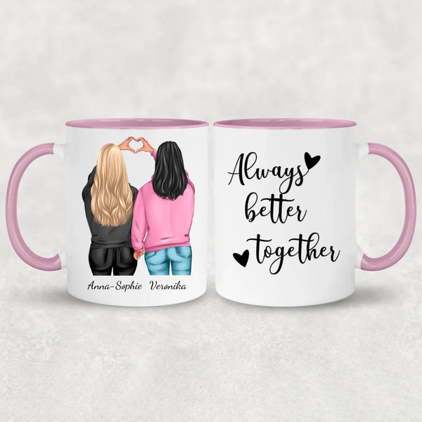 Winter Besties - Personalisierte Tasse