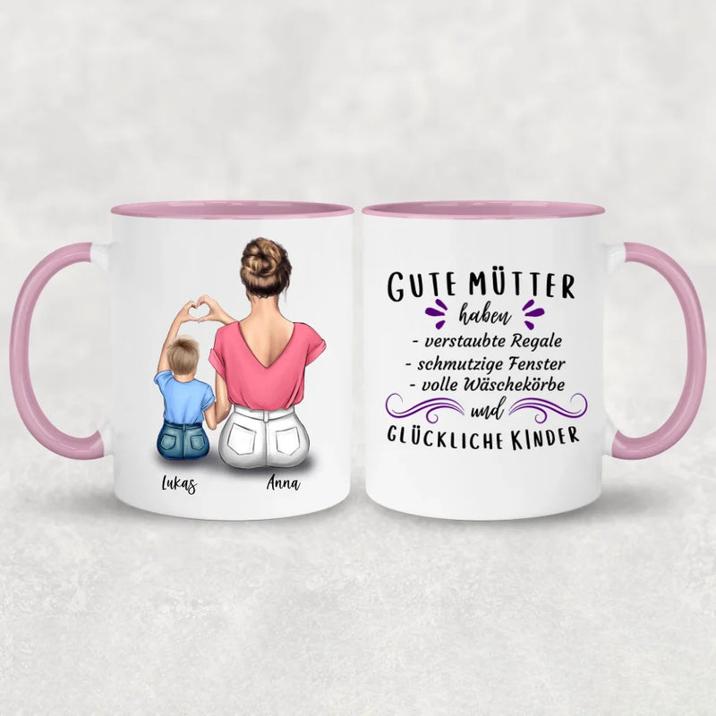 Mama & kleiner Sohn - Personalisierte Tasse