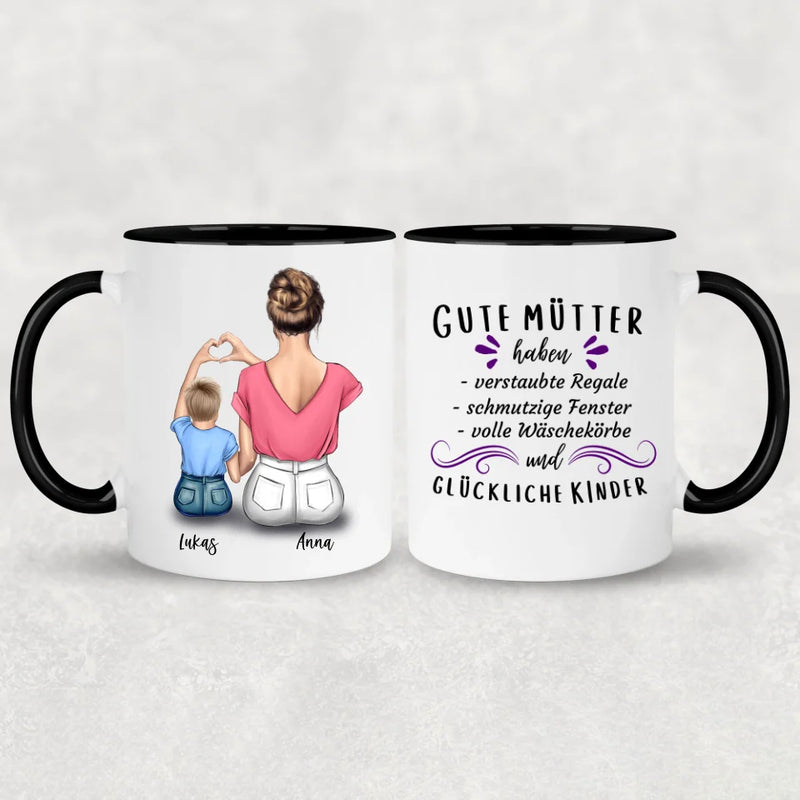 Mama & kleiner Sohn - Personalisierte Tasse