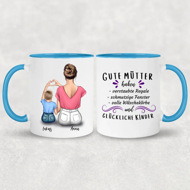 Mama & kleiner Sohn - Personalisierte Tasse