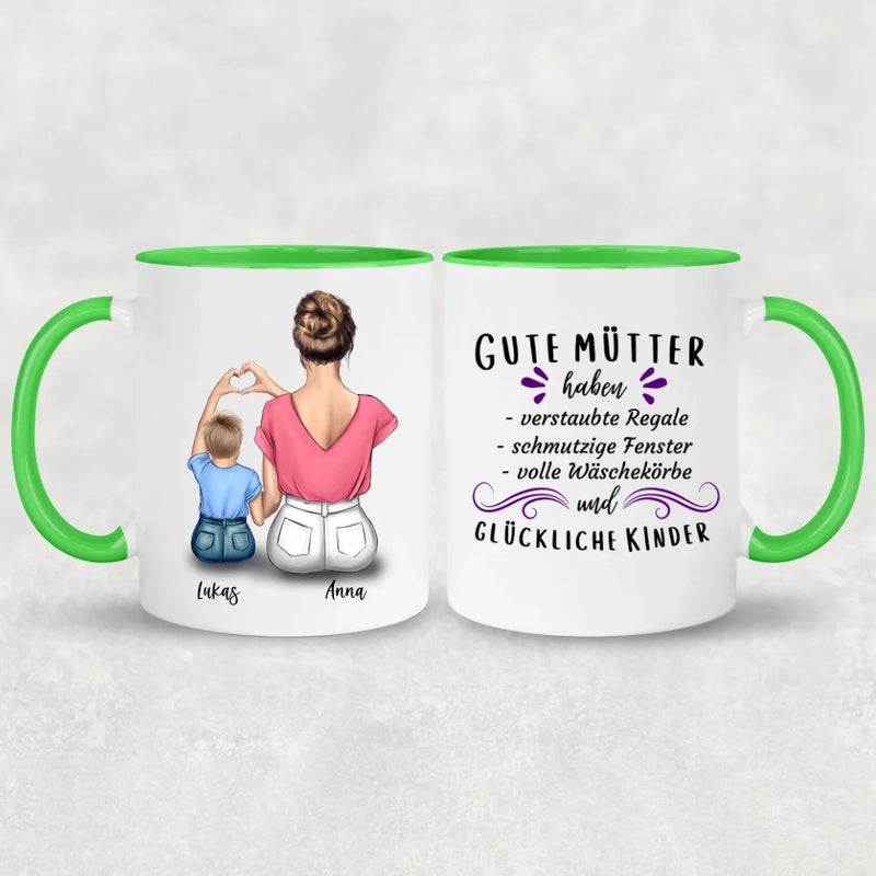 Mama & kleiner Sohn - Personalisierte Tasse