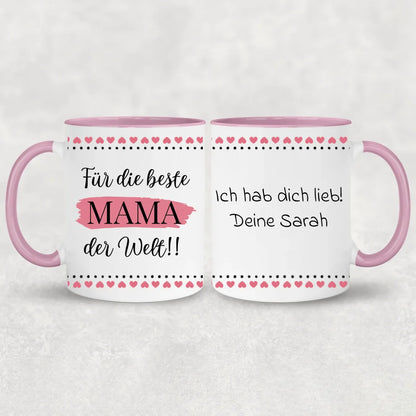 Voor de beste moeder ter wereld! - Gepersonaliseerde mok