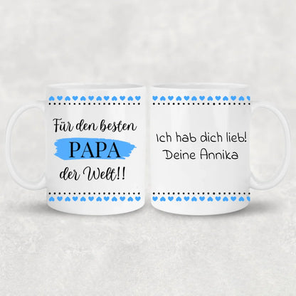 Voor de beste vader ter wereld! - Gepersonaliseerde mok