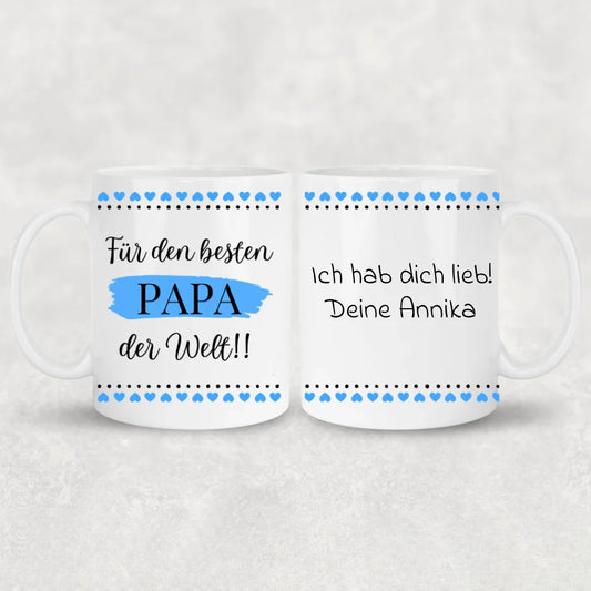 Voor de beste vader ter wereld! - Gepersonaliseerde mok