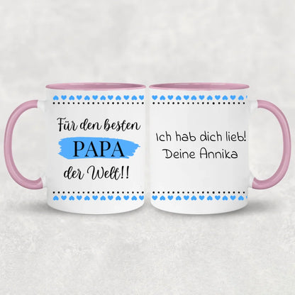 Voor de beste vader ter wereld! - Gepersonaliseerde mok