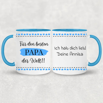 Voor de beste vader ter wereld! - Gepersonaliseerde mok