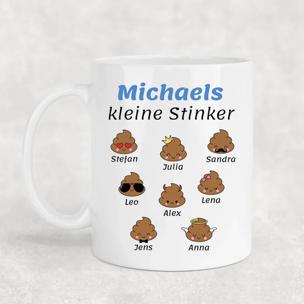 Papas/Opas kleine Stinker - Personalisierte Tasse