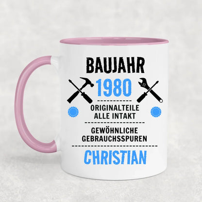 Bouwjaar met gewenste vintage - Gepersonaliseerde mok