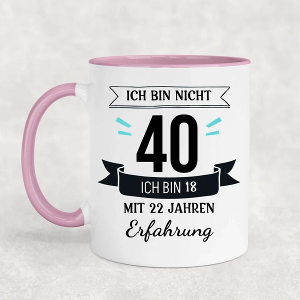 18 mit einem Haufen Erfahrung! - Personalisierte Tasse