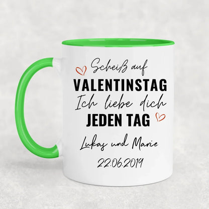 Valentijnsdag is kut! - Gepersonaliseerde mok