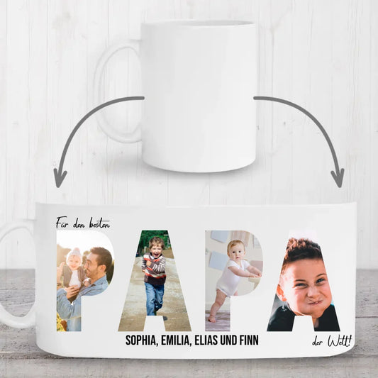 Letterkunst PAPA - Gepersonaliseerde mok