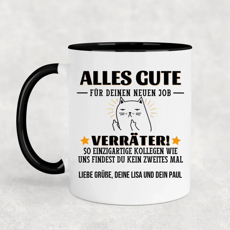 Alles Gute, Verräter! - Personalisierte Tasse