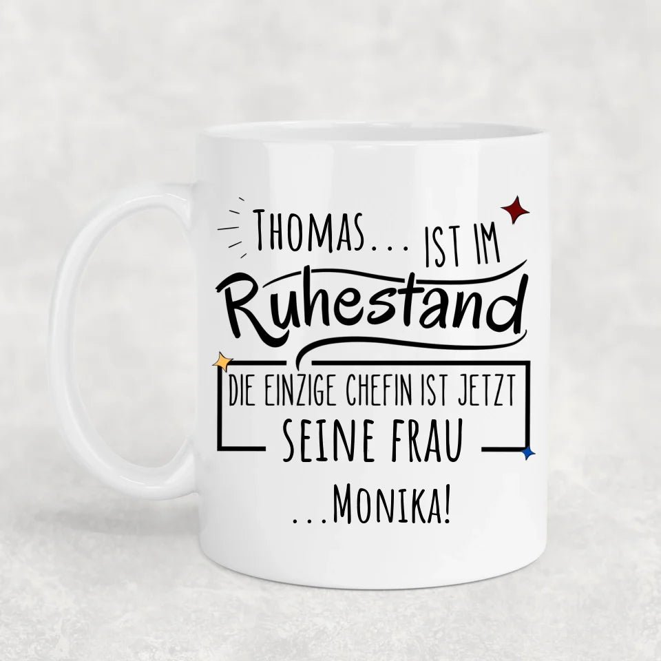 Pensioen - Gepersonaliseerde mok