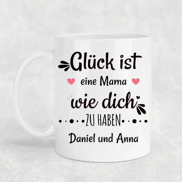 Glück ist - Personalisierte Tasse