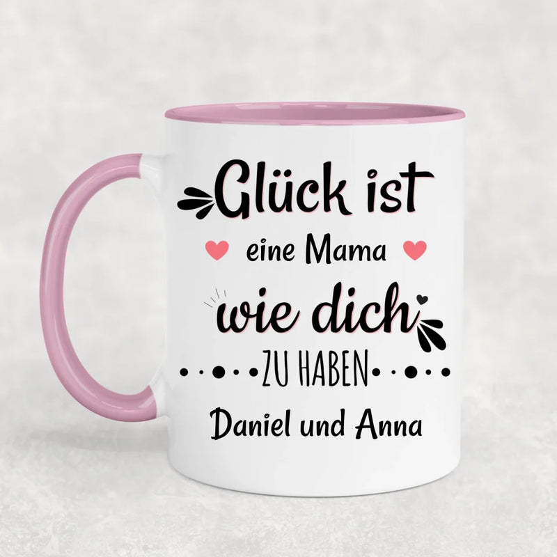 Glück ist - Personalisierte Tasse