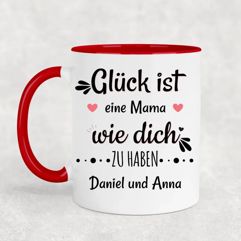 Glück ist - Personalisierte Tasse