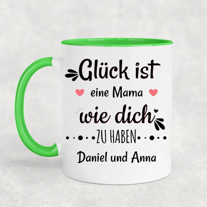 Glück ist - Personalisierte Tasse