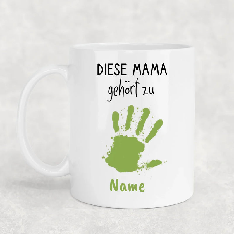 Handabdrücke - Personalisierte Tasse