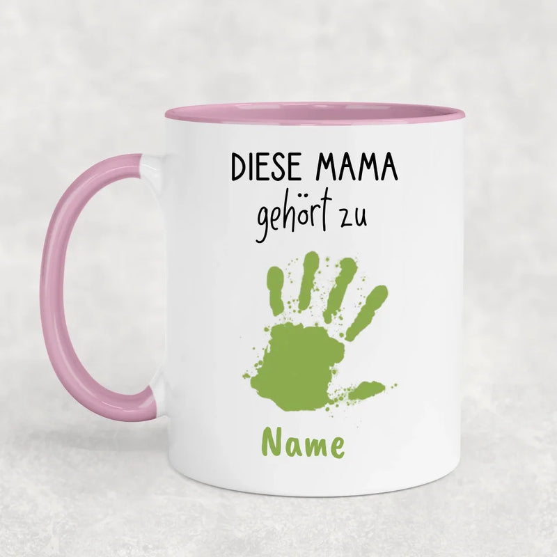 Handabdrücke - Personalisierte Tasse