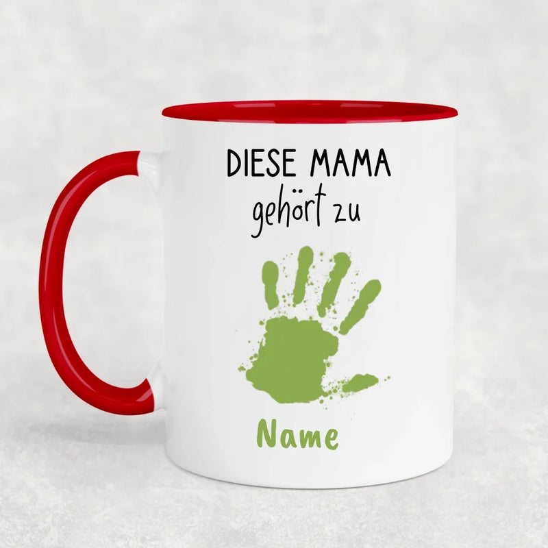 Handabdrücke - Personalisierte Tasse