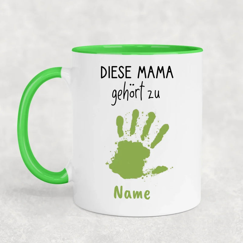 Handabdrücke - Personalisierte Tasse