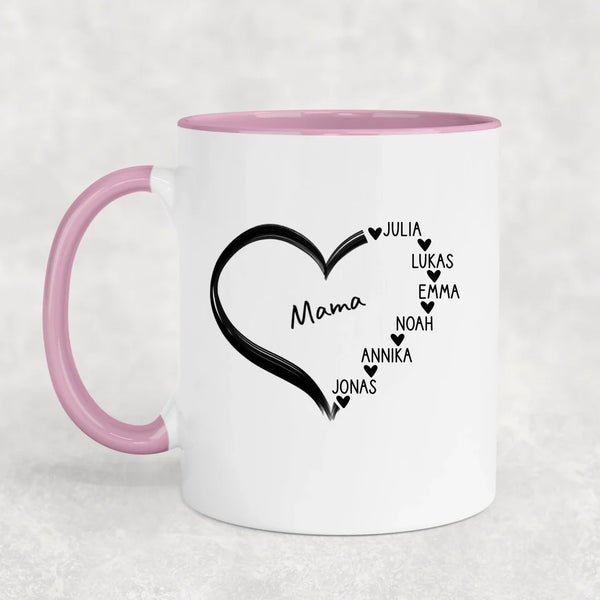 Lieblingsherz - Personalisierte Tasse