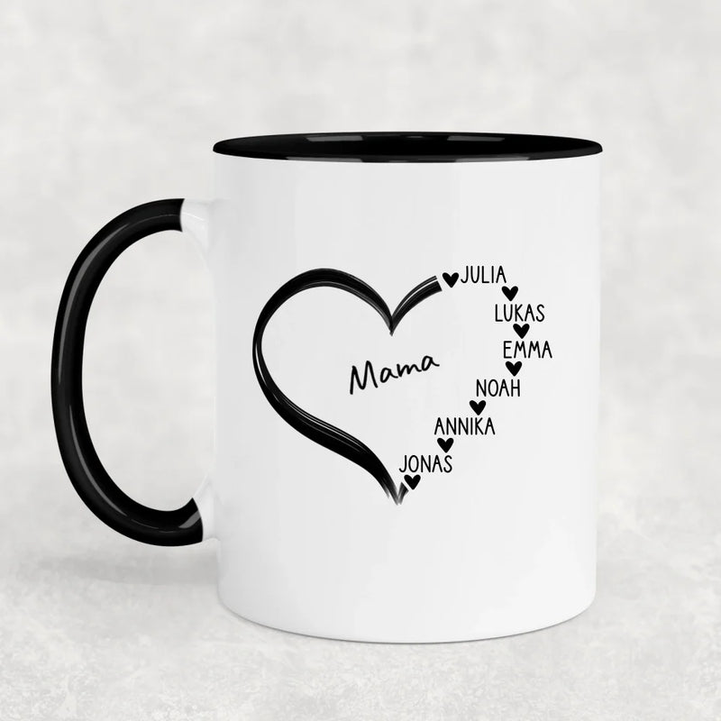 Lieblingsherz - Personalisierte Tasse