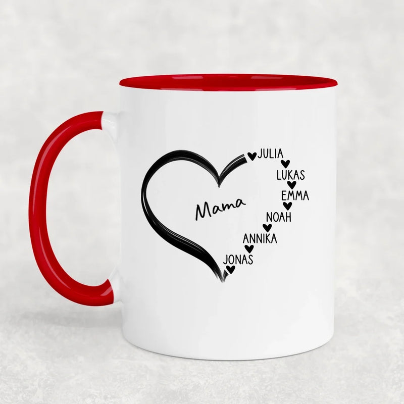 Lieblingsherz - Personalisierte Tasse