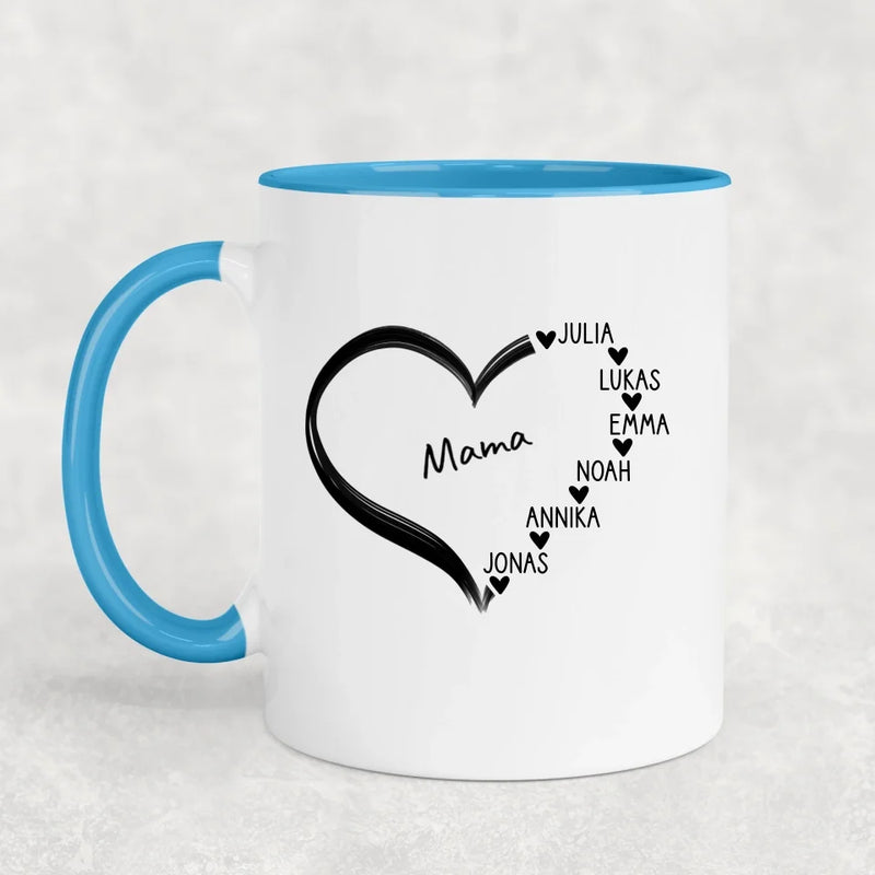 Lieblingsherz - Personalisierte Tasse