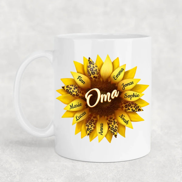 Lieblingsblüten - Personalisierte Tasse