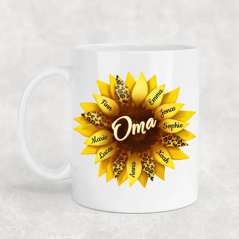 Lieblingsblüten - Personalisierte Tasse