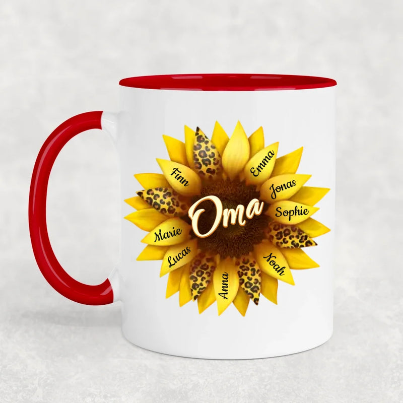 Lieblingsblüten - Personalisierte Tasse