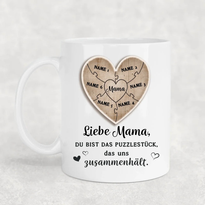 Puzzlestück - Personalisierte Tasse