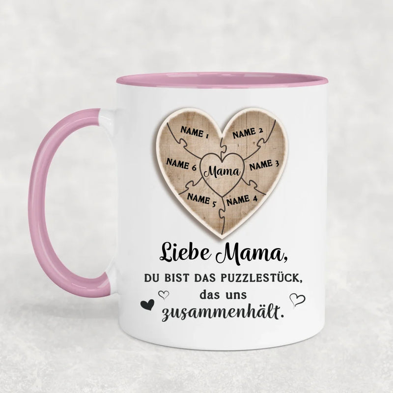 Puzzlestück - Personalisierte Tasse