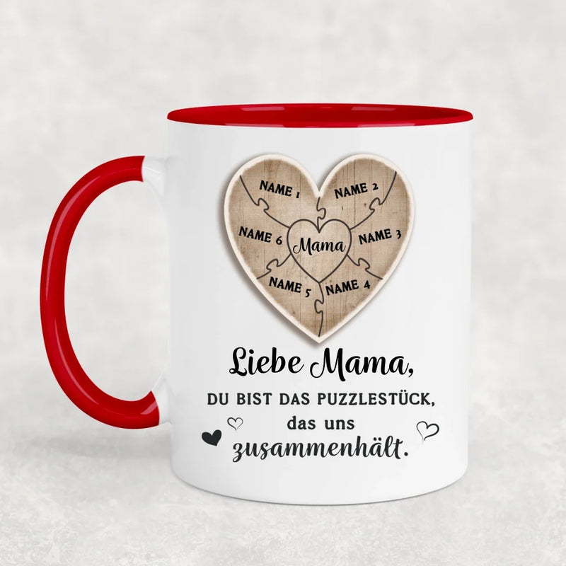 Puzzlestück - Personalisierte Tasse