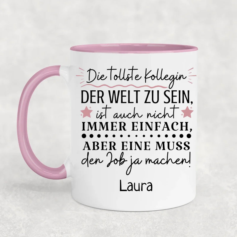 Nicht immer einfach - Personalisierte Tasse