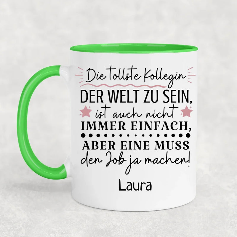 Nicht immer einfach - Personalisierte Tasse