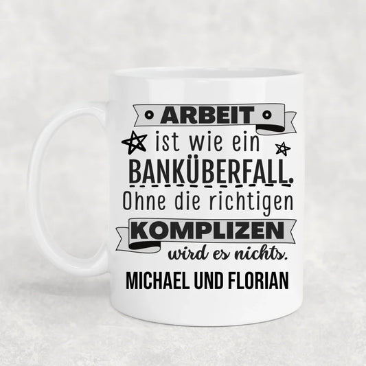 Bankoverval - Gepersonaliseerde mok