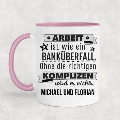Bankoverval - Gepersonaliseerde mok