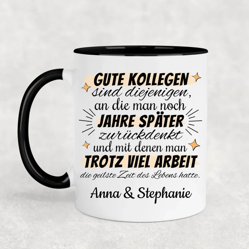 Gute Kollegen - Personalisierte Tasse