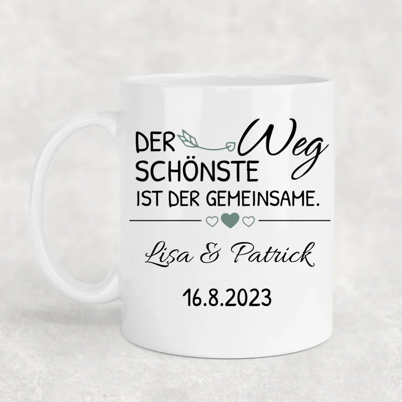 Gemeinsam - Personalisierte Tasse