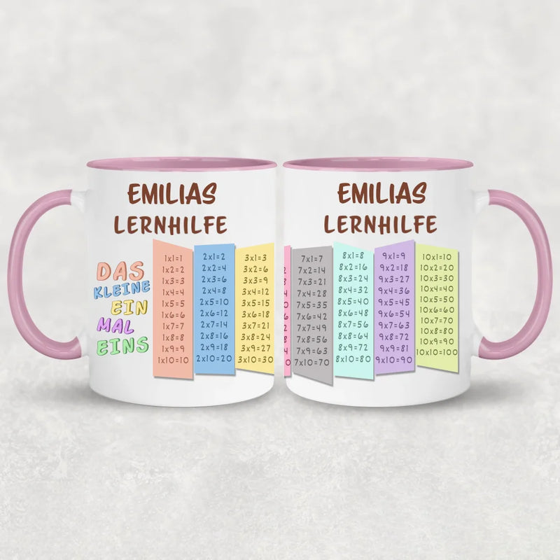 Ein mal eins - Personalisierte Tasse