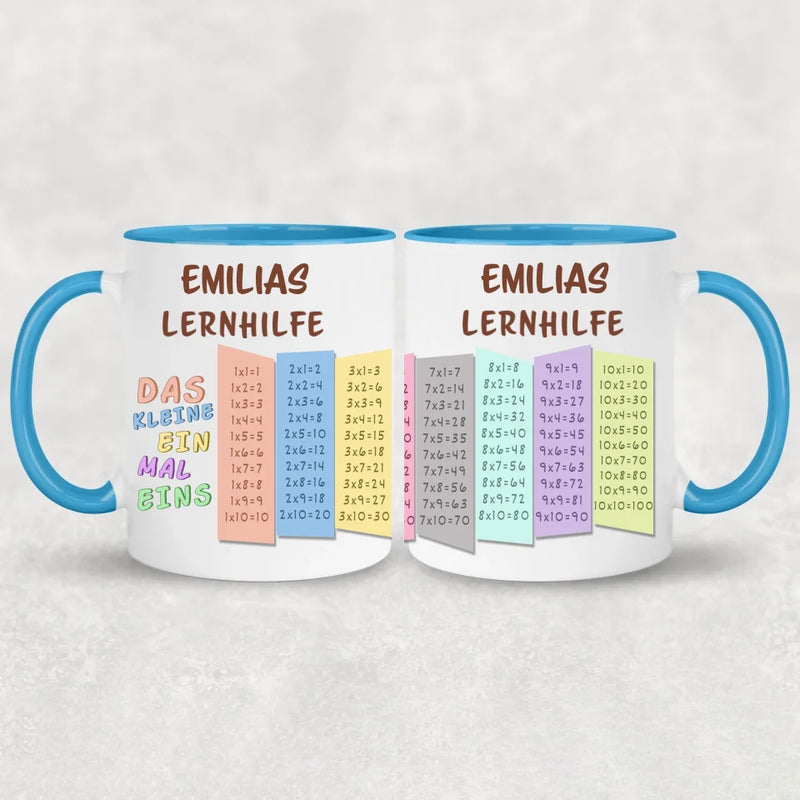 Ein mal eins - Personalisierte Tasse