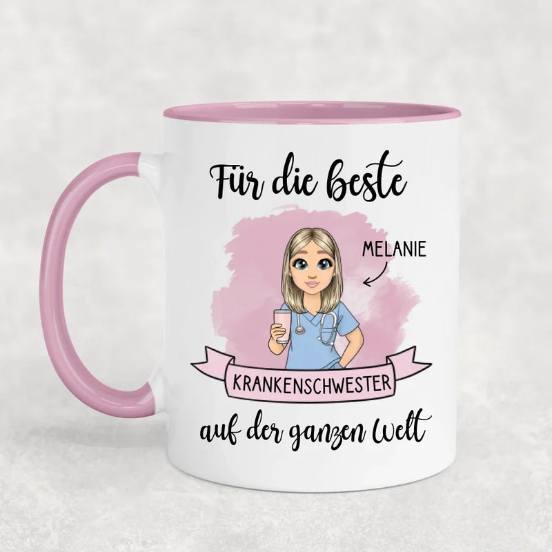 Auf der Welt - Personalisierte Tasse