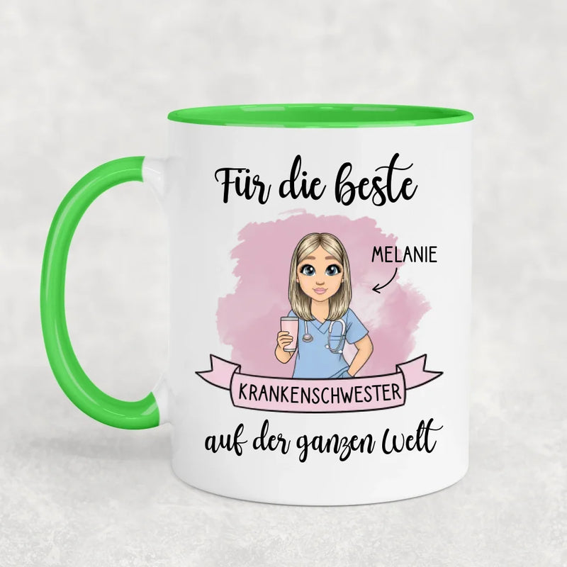 Auf der Welt - Personalisierte Tasse